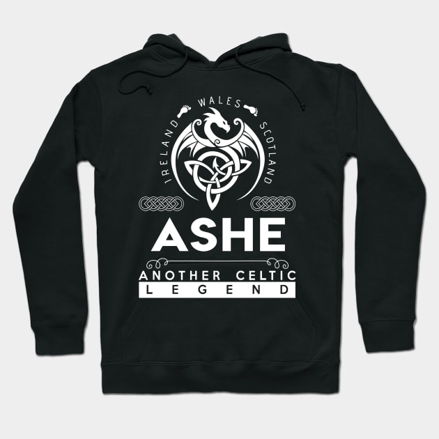 Ashe Name T Shirt - Another Celtic Legend Ashe Dragon Gift Item Hoodie by harpermargy8920